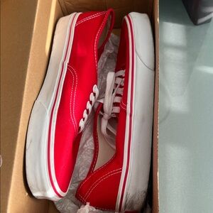 Vans Classic Red Canvas Shoes